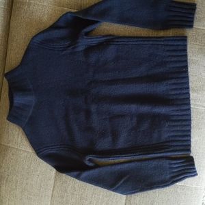 J. CREW Mockneck Sweater in supersoft yarn Navy Blue Sz XS